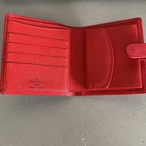 ❤️Authentic LV Red Eli Leather Wallet